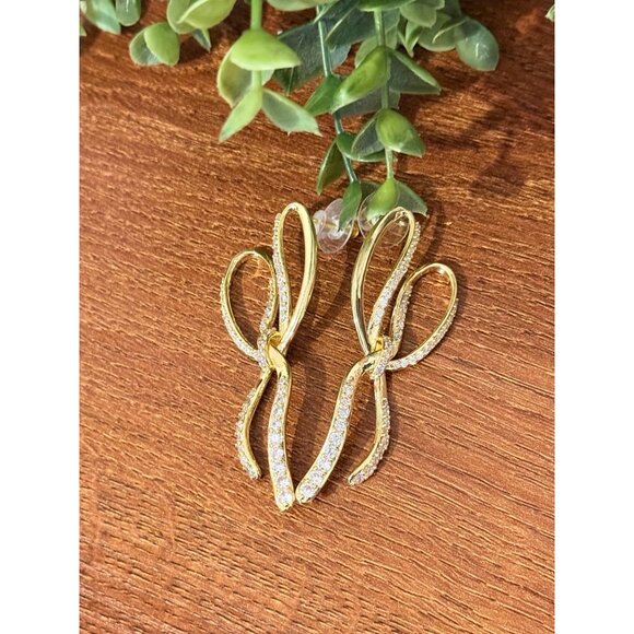 Kendra Scott Bow Cz Earrings - Picture 8 of 10